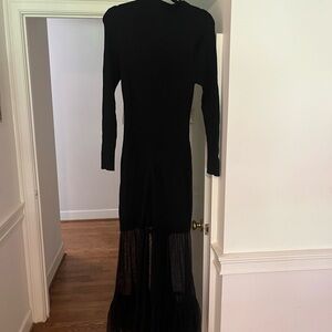 Anthropology Black Maxi Dress